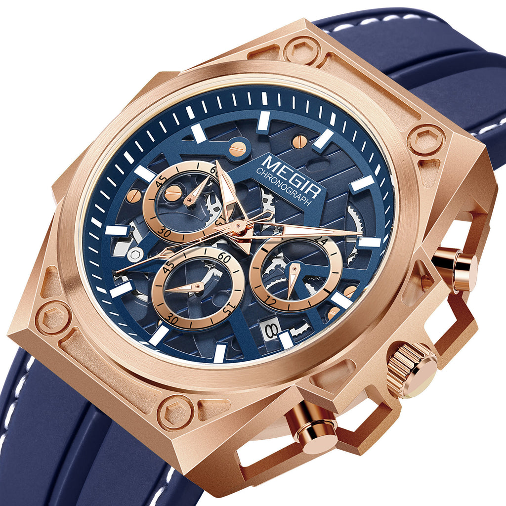 MEGIR Men's Watches Waterproof Sports Wristwatches Quartz Military Chronograph Luminous Male Clock Calendar Relogio Masculino 4220-13