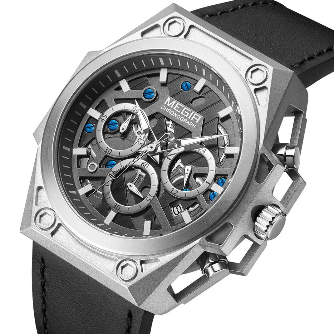 MEGIR Men's Watches Waterproof Sports Wristwatches Quartz Military Chronograph Luminous Male Clock Calendar Relogio Masculino 4220-14