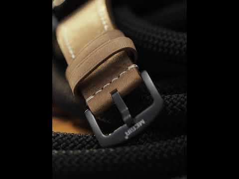 MEGIR Fashion Watches for Men Leather Strap Sport Military Wristwatch Man Quartz Watch Waterproof Chronograph with Calendar 2132-18