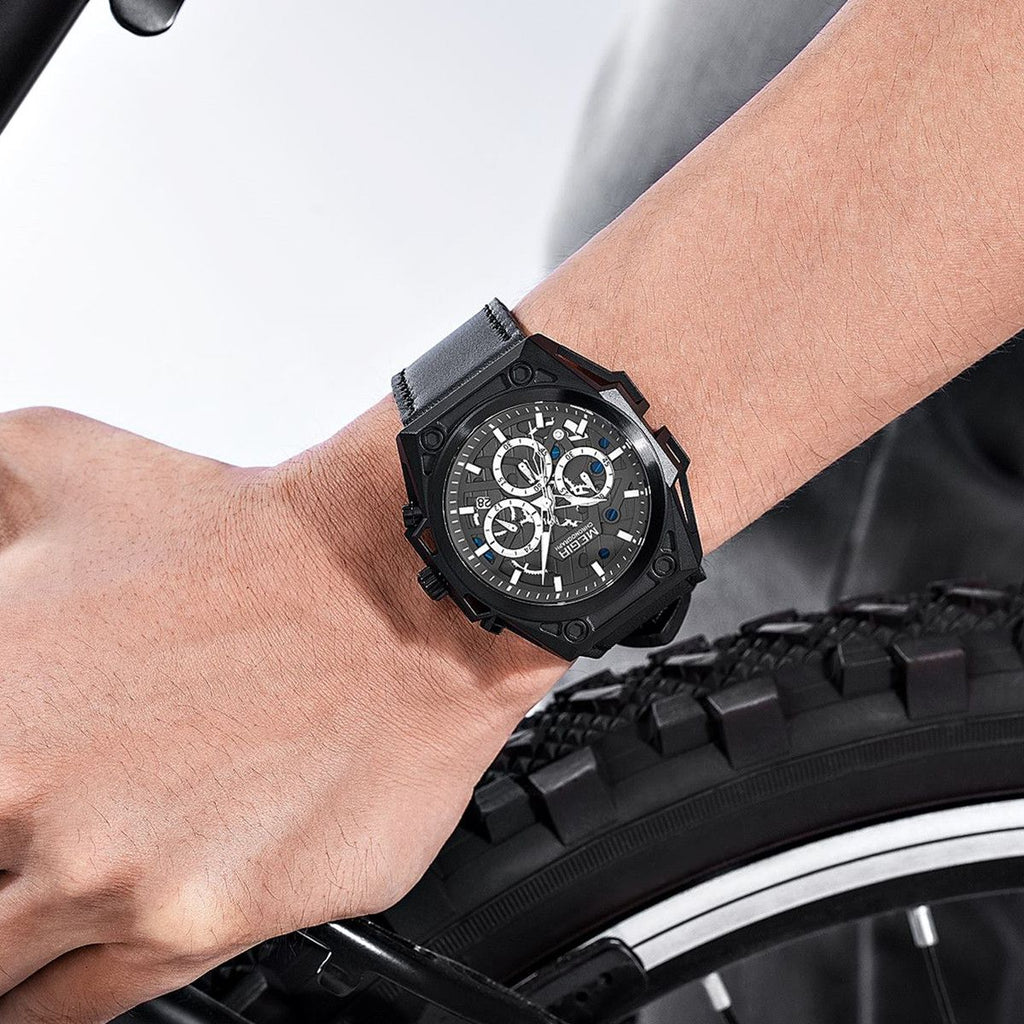 MEGIR Men's Watches Waterproof Sports Wristwatches Quartz Military Chronograph Luminous Male Clock Calendar Relogio Masculino 4220-5