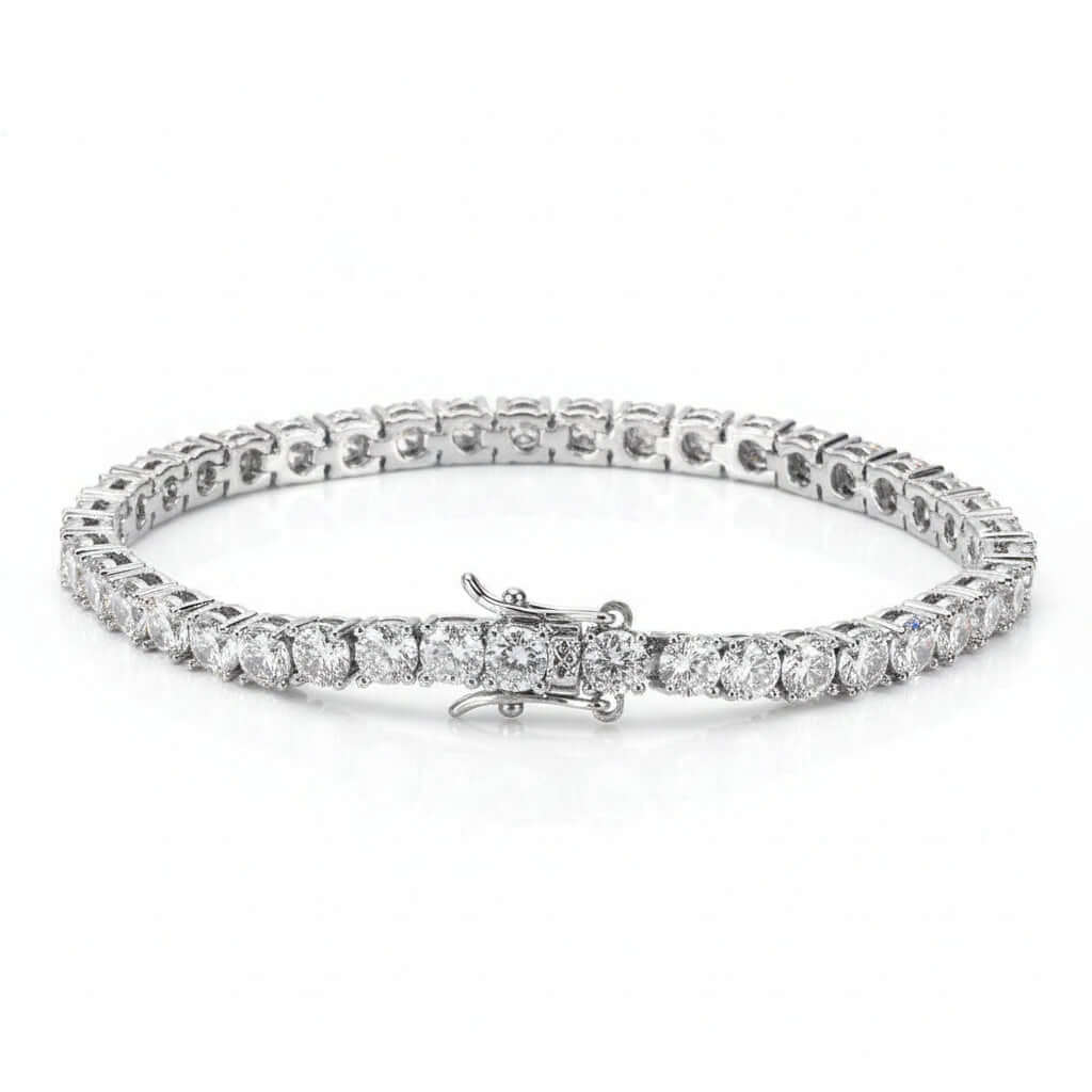 Zircão Iced Bracelet — Gold & Platinum