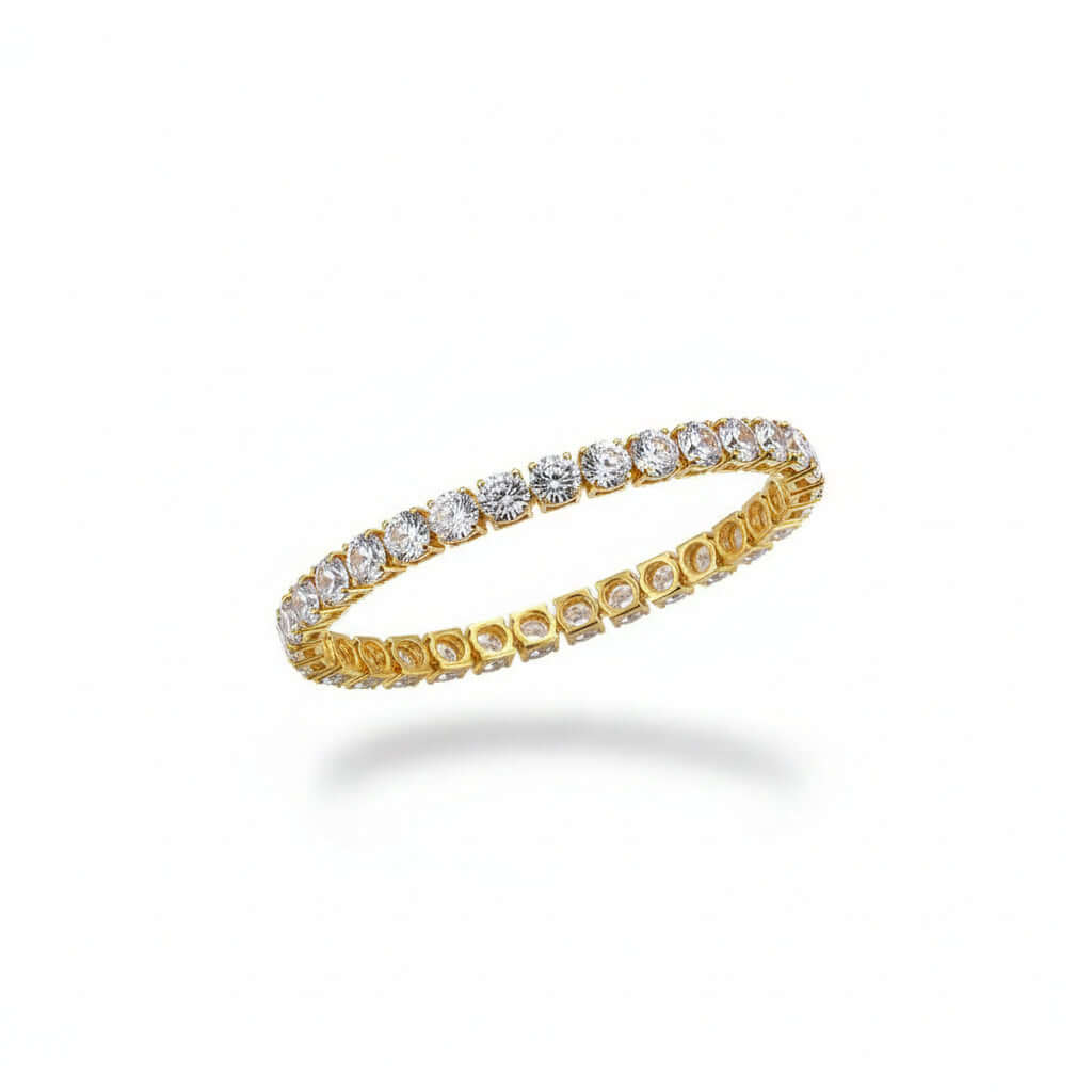 Zircão Iced Bracelet — Gold & Platinum