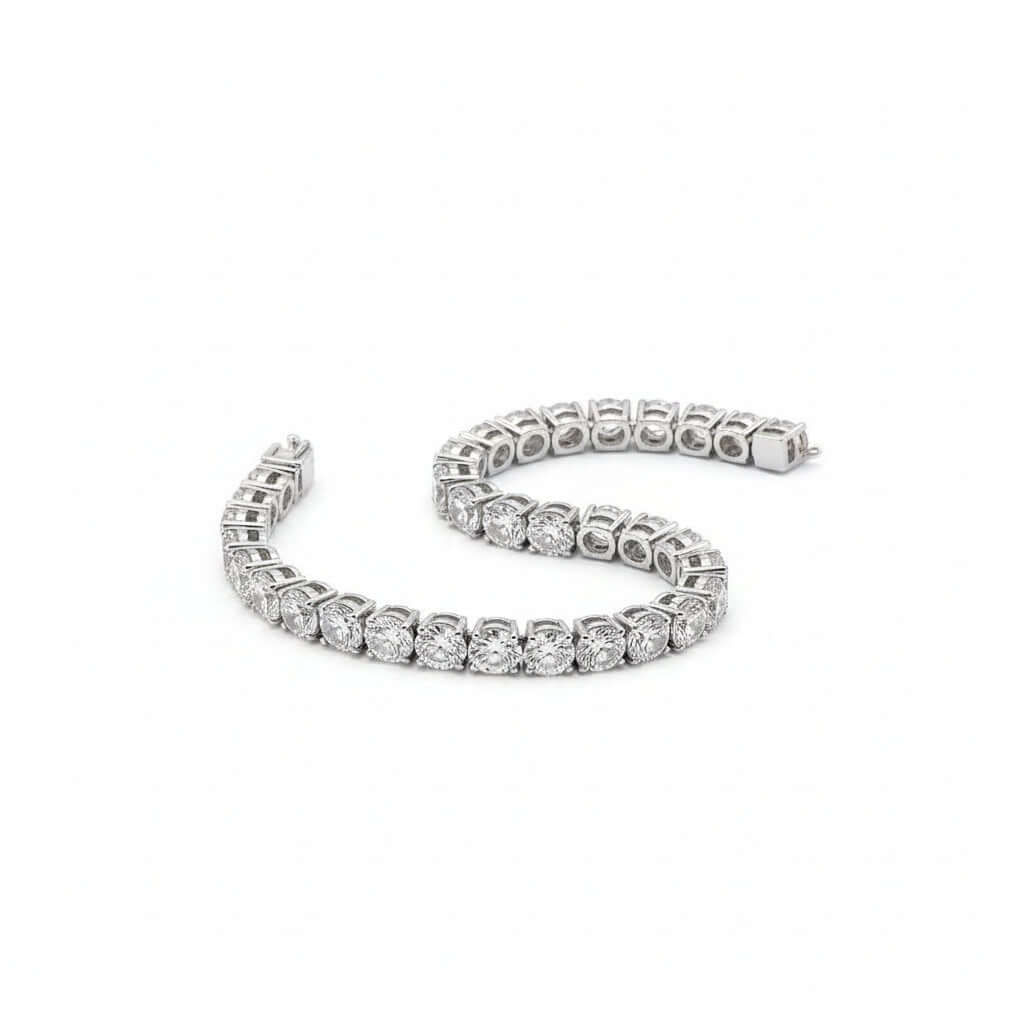 Zircão Iced Bracelet — Gold & Platinum