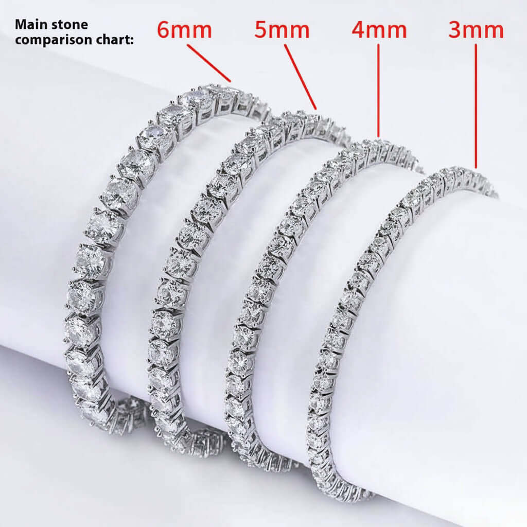 Zircão Iced Bracelet — Gold & Platinum