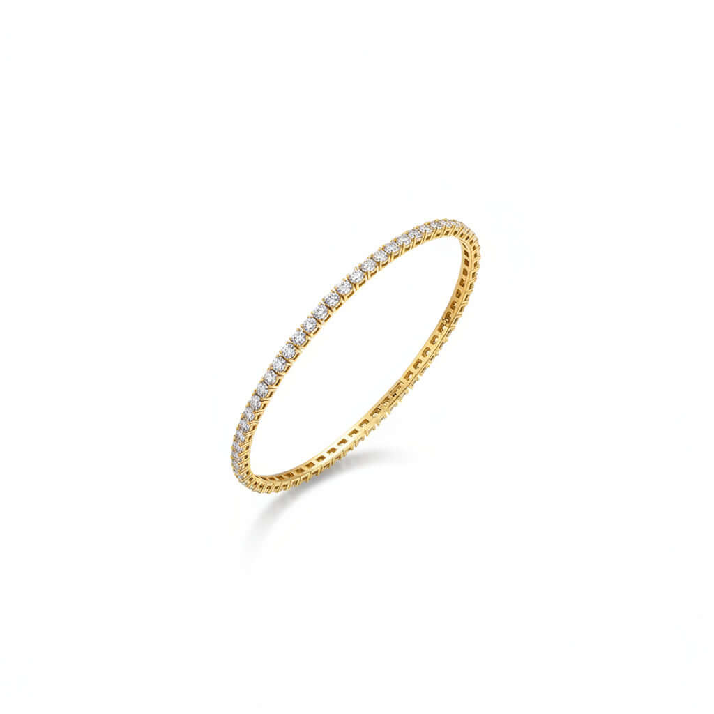 Zircão Iced Bracelet — Gold & Platinum