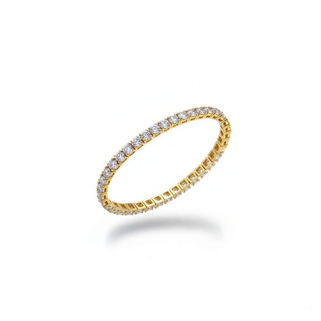 Zircão Iced Bracelet — Gold & Platinum